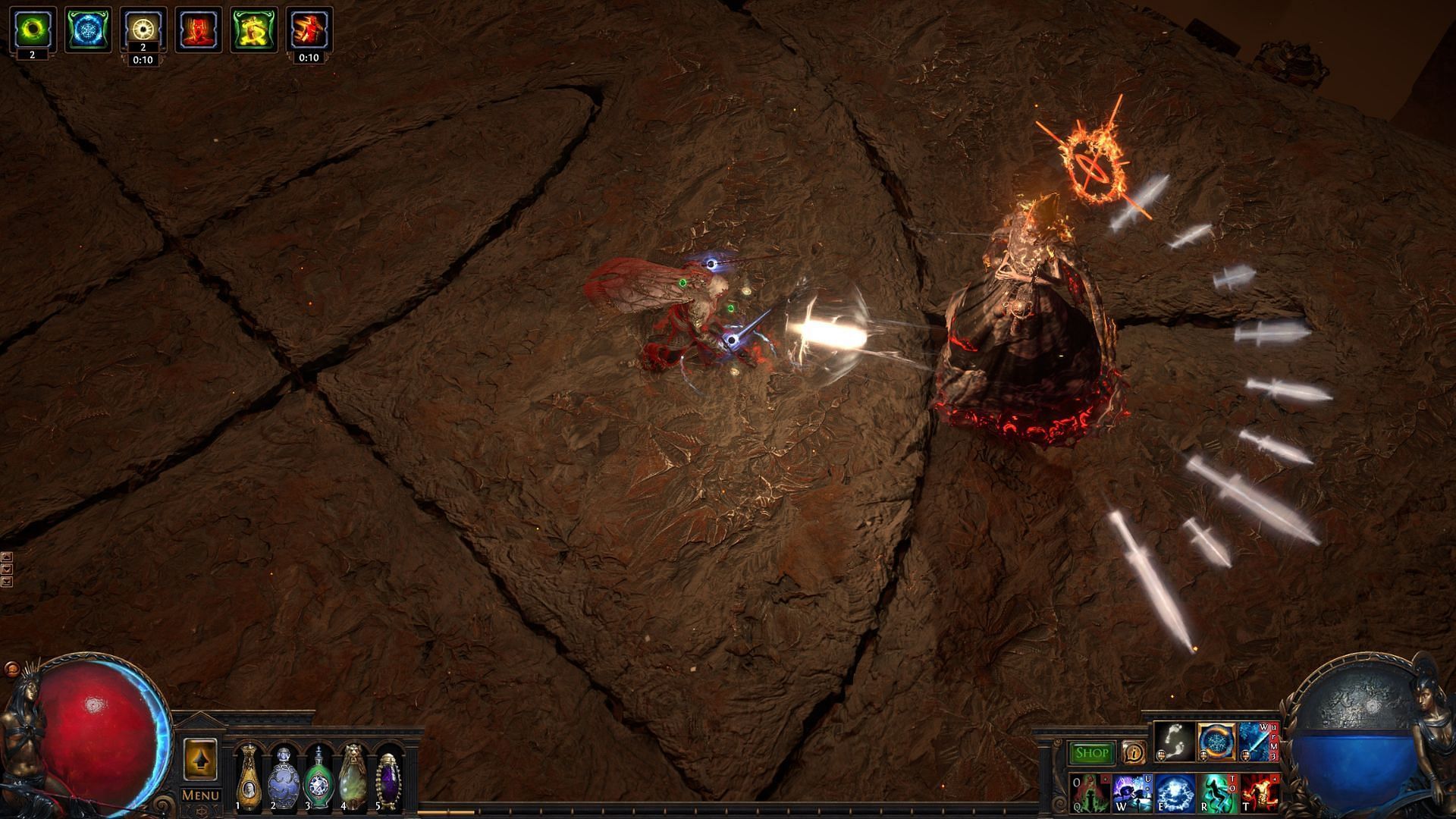 The Searing Exarch in Path of Exile (Image via Grinding Gear Games)